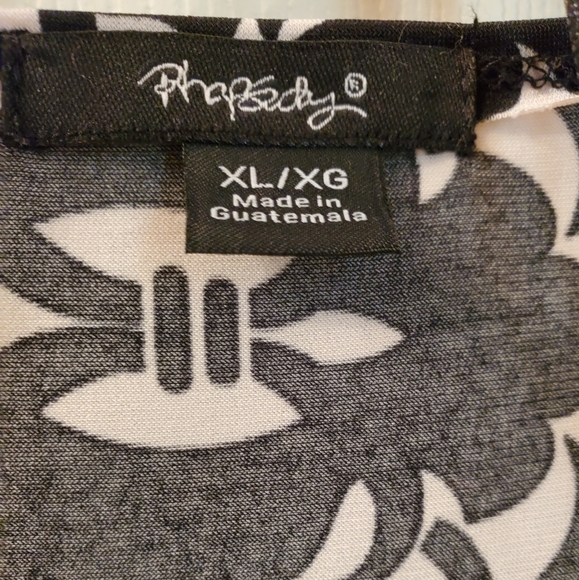 XL Rhapsody Black and White Dress - Picture 3 of 4